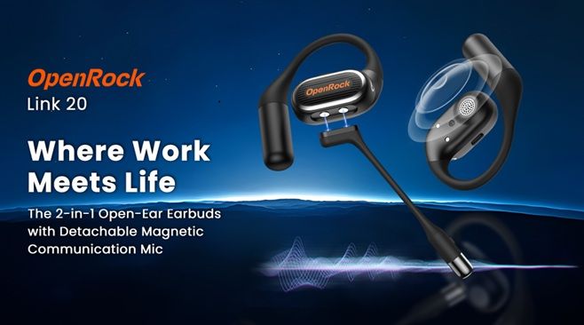 OpenRock Debuts Link 20 on Kickstarter: A Game Changing Open Ear Headset for Work and Life