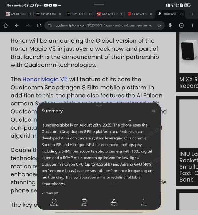 Honor Magic V5   Review