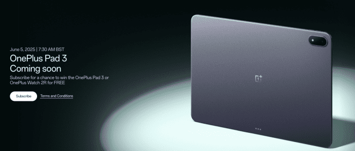 OnePlus gearing up for new tablet launch